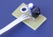 Vishay IR receiver module mounted on PC-RS2